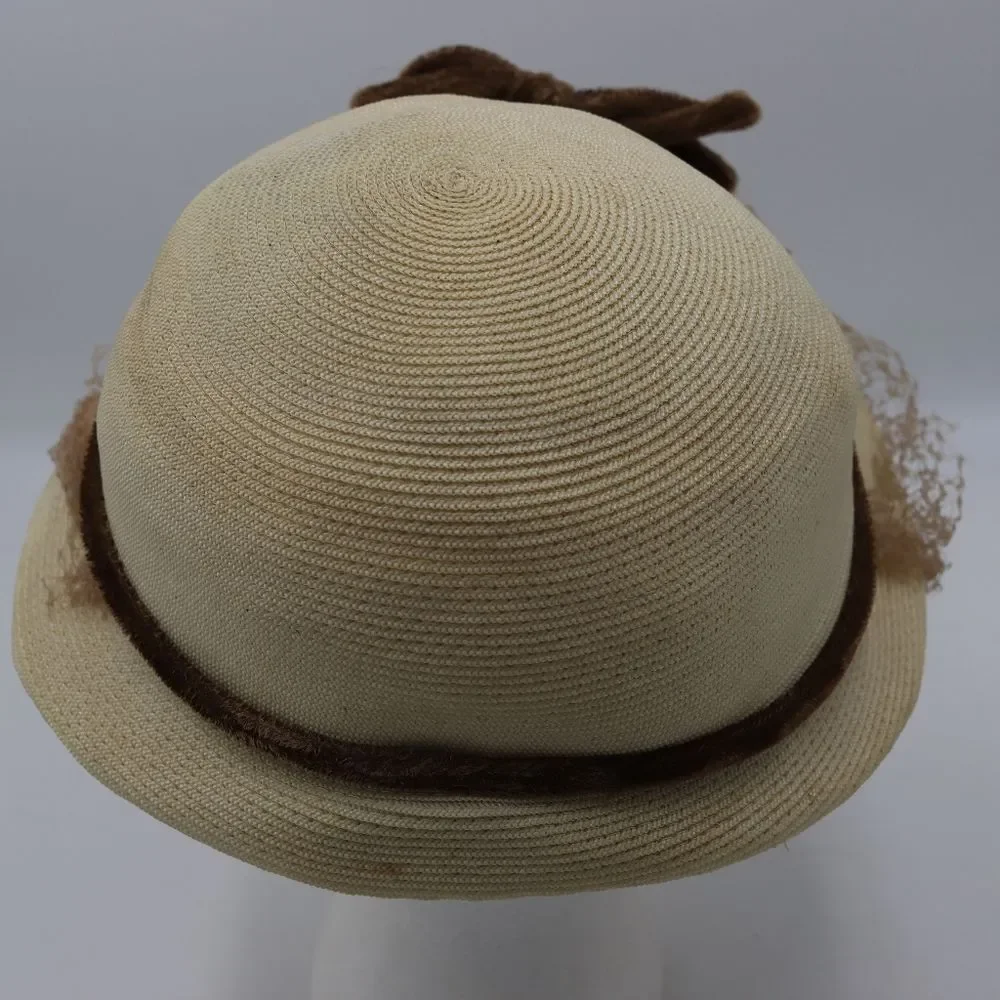Vintage Marshall Field & Co Chicago Hat Cloche 1950s Cosplay Hat - Picture 2 of 14